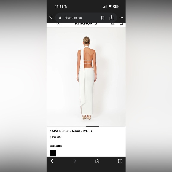 Chic Backless White Dress with Pearl Straps - Picture 15 of 16